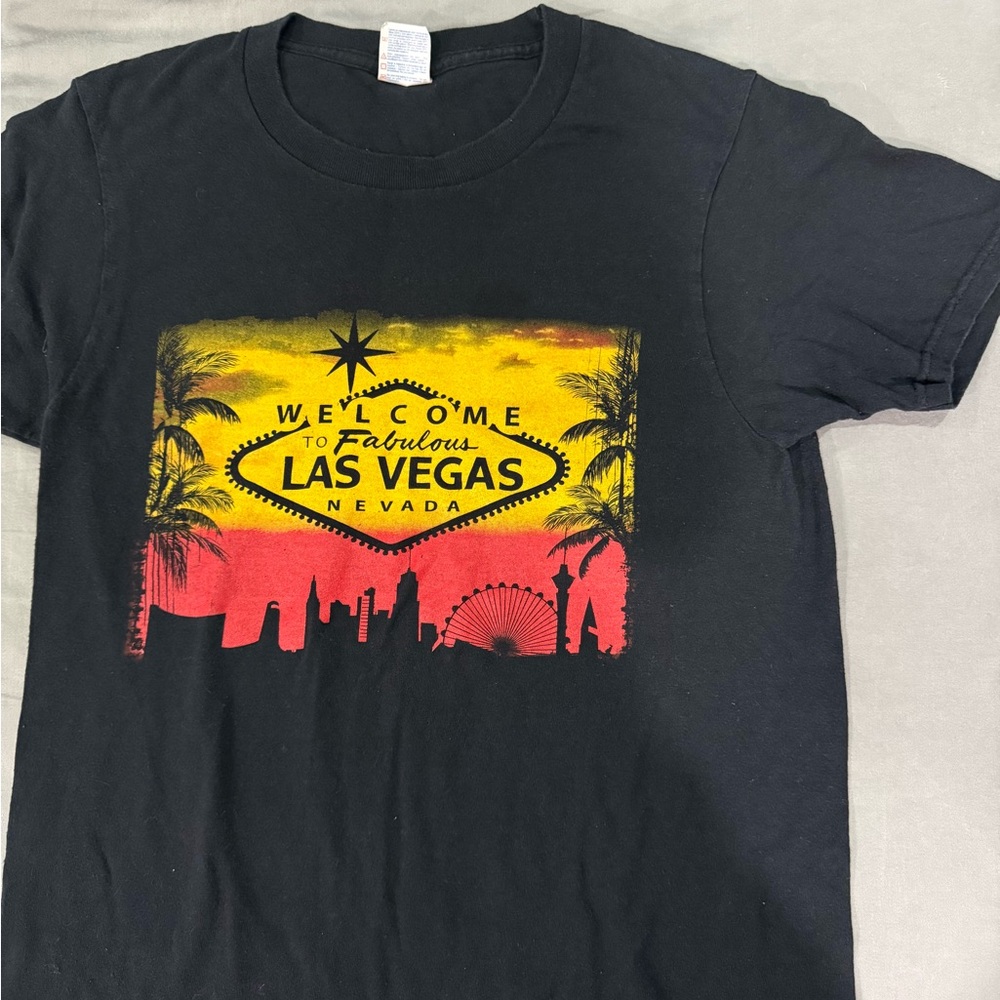 Black Las Vegas Graphic Tee - Welcome to Fabulous Design